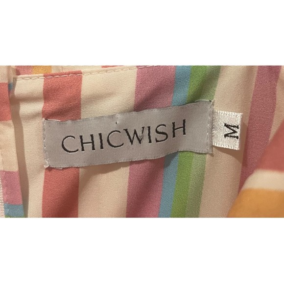 CHICWISH Rainbow Striped Multicolor Summer Maxi Dress - Picture 4 of 6